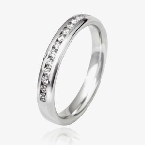 Platinum 2.5mm Channel Set Diamond Court Wedding Ring WGH5/2.5R125PlaT HSI-L