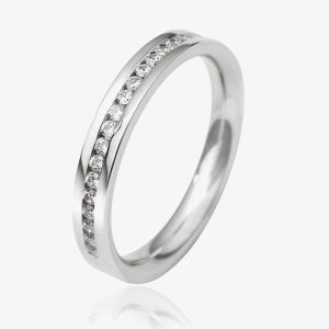 Platinum 2.5mm Channel Set Diamond Flat Court Wedding Ring WGH2/2.5R125PlaT HSI-L