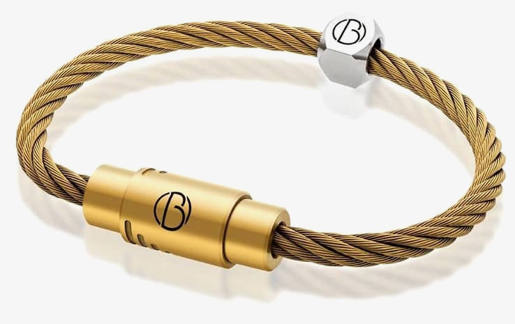 Bailey of Sheffield Cable Matte Gold Plated Bracelet CBL-MBL-S