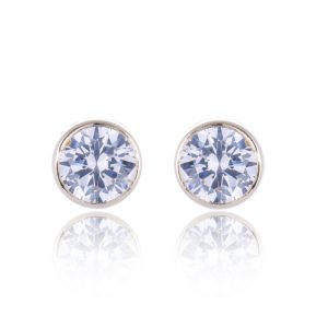 9ct Yellow Gold Good Minimize Cubic Zirconia Stud Earrings