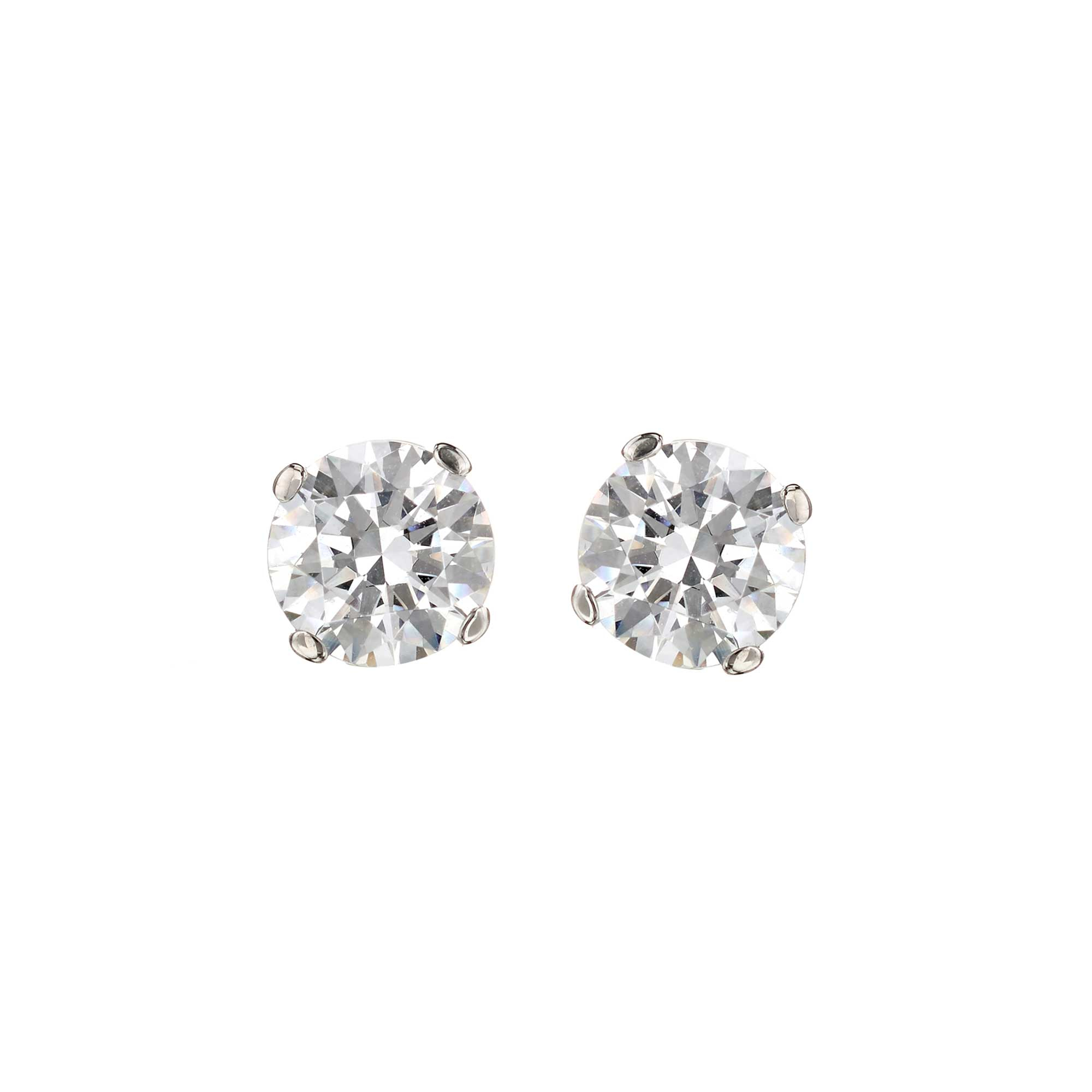 9ct Yellow Gold Sensible Reduce Cubic Zirconia Stud Earrings