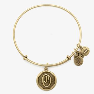ALEX AND ANI Initial ‘O’ Charm Bangle A13EB14OG