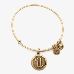 ALEX AND ANI Initial ‘U’ Charm Bangle A13EB14UG