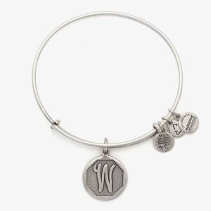 ALEX AND ANI Initial ‘W’ Charm Bangle A13EB14WS