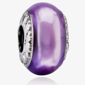 Rosa Lea Purple Enamel Charm AM-2THB003905-Purple