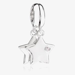 Rosa Lea Double Stars Dangle Charm AM-2THB002904