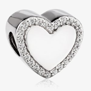 Rosa Lea Pave Edge Heart Charm AM-2THB011605