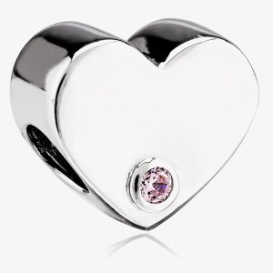 Rosa Lea Pink Heart Charm AM-2THB006204-Pink