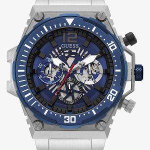 Guess Mens Exposure Blue Dial Chronograph Watch GW0324G1