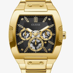 Guess Mens Phoenix Gold Plated Chronograph Watch GW0456G1