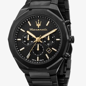 Maserati Mens Stile Black Chronograph Watch R8873642005