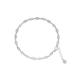 Silver Cubic Zirconia Fancy Bracelet