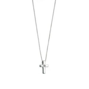D For Diamond Homme Silver Diamond-Set Move Pendant