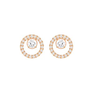 Swarovski Creativity Rose Gold Plated Circle Stud Earrings 5199827