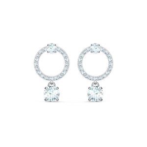 Swarovski Draw in Circle Drop Earrings 5563278