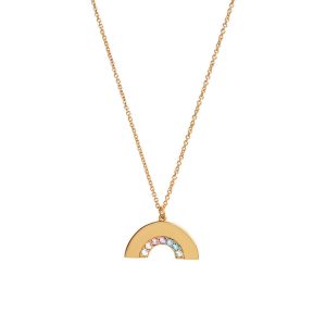 Olivia Burton Rainbow Womens Necklace OBJRBN02 Gold