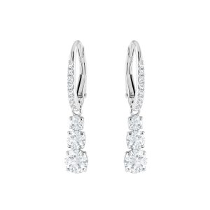 Swarovski Draw in Crystal Trilogy Spherical Drop Earrings 5416155
