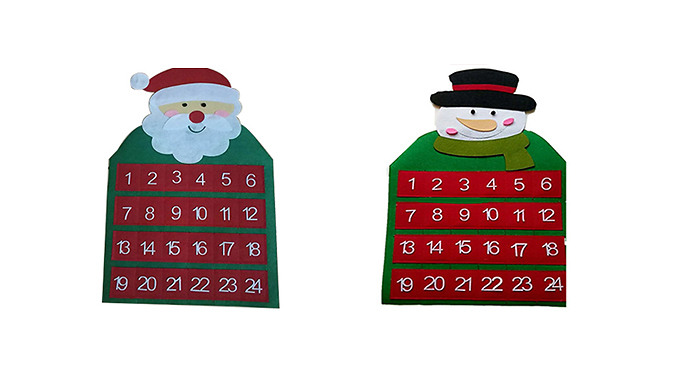 Christmas Calendar With Thriller Simulated Crystal Jewelry - 2 Kinds