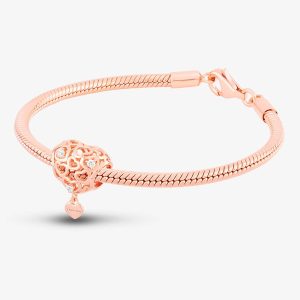 Rosa Lea I Love You Heart Charm & Bracelet AM-2THB007606 & AM-2THB013506