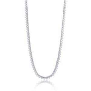 Silver Cubic Zirconia Tennis Necklace