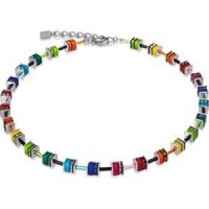 Coeur De Lion Geocube Multi-Colored Crystal Beaded Necklace 4409/10-1500