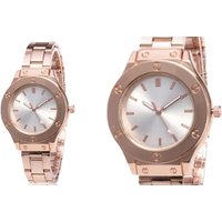 Quartz Motion Rivet Watch in Silver or Rose Gold Tone - Image 2