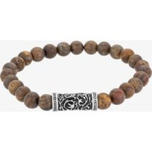 Bourne and Wilde Mens Brown Bronzite Bead Bracelet UR12-11
