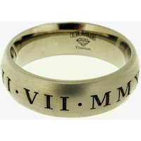 GETi 7mm Rounded Roman Numerals Ring 2204RB-7C T - Image 2