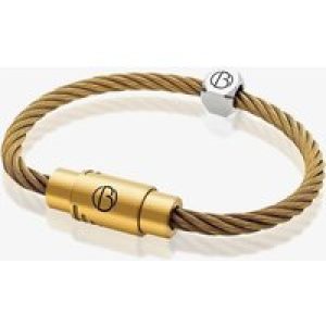 Bailey of Sheffield Cable Matte Gold Plated Bracelet CBL-MBL-S