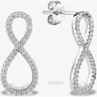 Rosa Lea Pave Infinity Dropper Stud Earrings AE-950711EA - Image 2