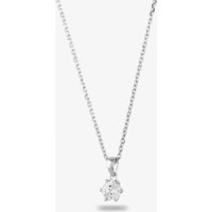 Starbright Silver 6mm Six Claw Cubic Zirconia Pendant E2177P-6M 3A