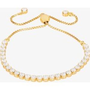 Isabella Verona Gold Tone Cubic Zirconia Toggle Bracelet SBBCSRI17XXXA0-G