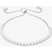 Isabella Verona Sterling Silver White Enamel Toggle Bracelet SBBCCRI17XXX4A0-S - Image 2