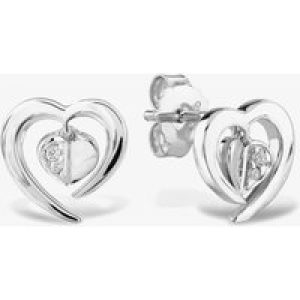 Rosa Lea Floating Heart Stud Earrings BJ-E3247C