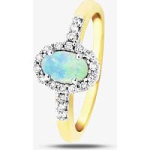 9ct Opal and Diamond Cluster Ring DOR341 M