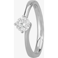 Signature Collection Platinum GIA Certificated Four Claw Diamond Twist Solitaire Ring RI-137(.50CT PLUS)-F/VS2/0.50ct - Image 2