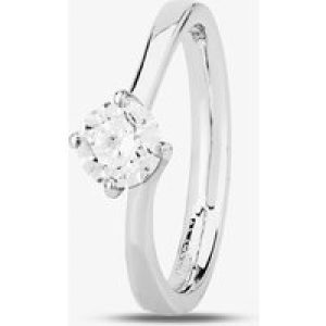 Signature Collection Platinum GIA Certificated Four Claw Diamond Twist Solitaire Ring RI-137(.70CT PLUS)-F/VS2/0.70ct