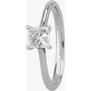 Signature Collection Platinum GIA Certificated Princess-cut Four Claw Diamond Solitaire Ring RI-2022(1.00CT PLUS)-D/IF/1.06ct