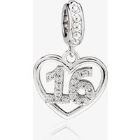 Rosa Lea 16 Pave Heart Dangle Charm AM-2THB004704 - Image 2