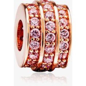 Rosa Lea Pink Three Row Barrel Charm AM-2THB003606-Pink