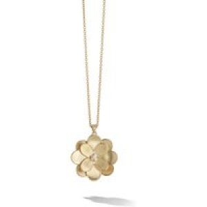 Marco Bicego Petali 18ct Yellow Gold 0.12ct Diamond Flower Necklace CB2471 B Y 02