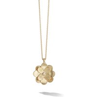 Marco Bicego Petali 18ct Yellow Gold 0.12ct Diamond Flower Necklace CB2471 B Y 02 - Image 2