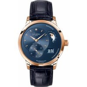 Glash&uuml;tte Authentic PanoMatic Lunar 40mm Mens Watch 1-90-02-11-35-30