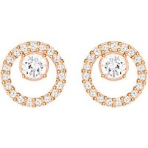 Swarovski Creativity Rose Gold Plated Circle Stud Earrings 5199827