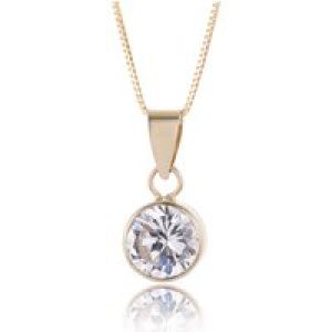 9ct Yellow Gold Good Reduce Cubic Zirconia Pendant
