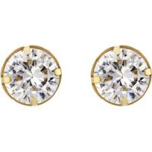 9ct Yellow Gold Good Reduce Cubic Zirconia Stud Earrings