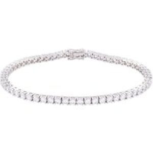 Silver Spherical Good Cubic Zirconia Tennis Bracelet