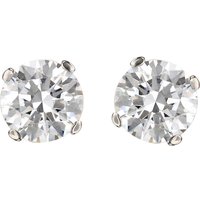 9ct Yellow Gold Sensible Reduce Cubic Zirconia Stud Earrings - Image 2