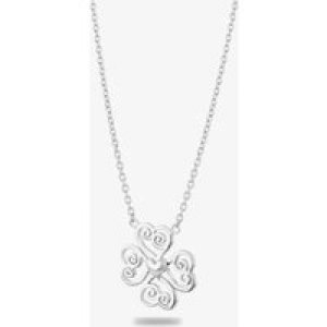 Rosa Lea Filigree Heart Four Leaf Clover Necklace AM-2THB010004