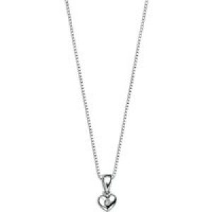 D For Diamond Silver Diamond-Set Center Pendant